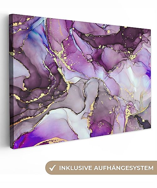 OneMillionCanvasses® Leinwandbild Marmor - Rosa - günstig online kaufen