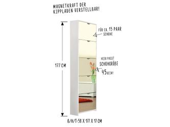freiraum Schuhkipper Konstanz, 58 x 177 günstig online kaufen