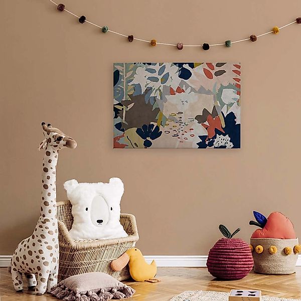 A.S. Création Leinwandbild "floral collage 4" Abstrakt  Kunst 1 Stk. tlg. K günstig online kaufen