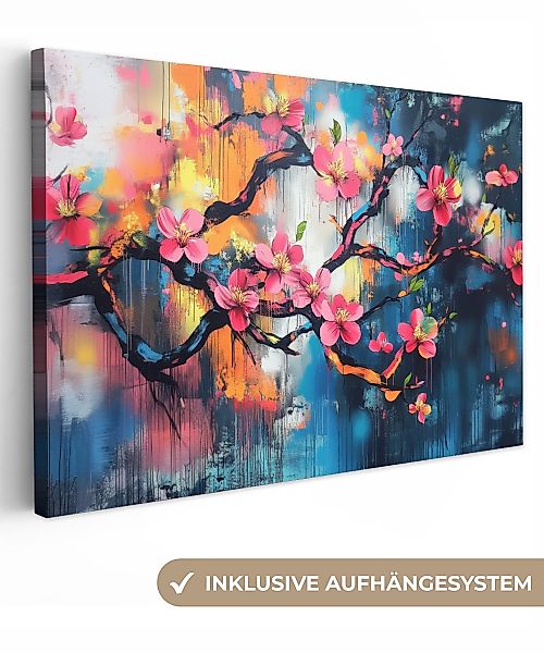 OneMillionCanvasses® Leinwandbild Blumen - Zweig - günstig online kaufen
