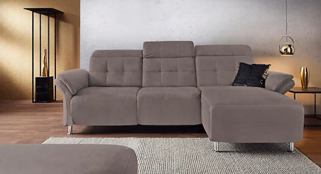 Home affaire Ecksofa »Manhattan L-Form« 2 Sitze mit elektrischer Relaxfunkt günstig online kaufen
