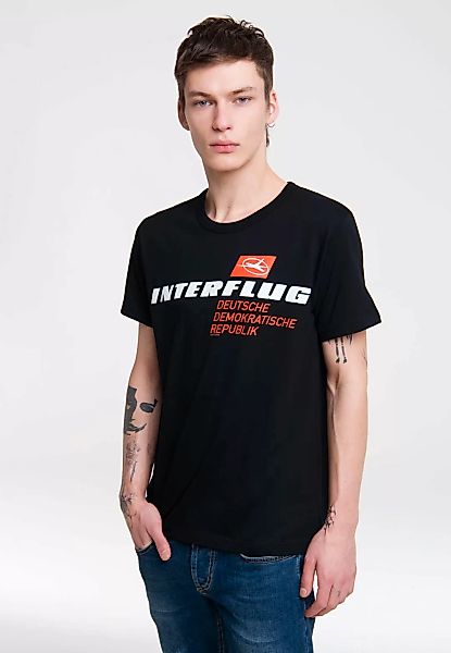 LOGOSHIRT T-Shirt "Interflug DDR", mit kontrastfarbenem Print günstig online kaufen