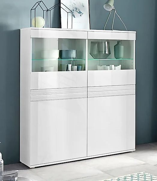 borchardt Möbel Vitrine "Florenz" Höhe 125 cm günstig online kaufen