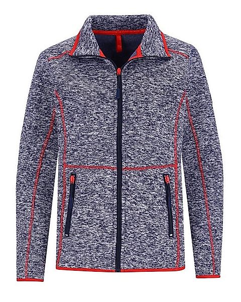 Hajo Strickjacke Strickfleece Jacke Mouliné Optik günstig online kaufen