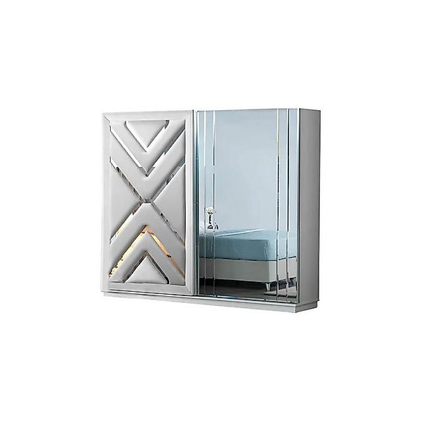 JVmoebel Kleiderschrank Moderner Weißer Kleiderschrank Luxuriöser Glasschra günstig online kaufen