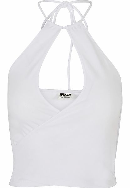 URBAN CLASSICS Tanktop "Urban Classics Damen Ladies Short Wraped Neckholder günstig online kaufen