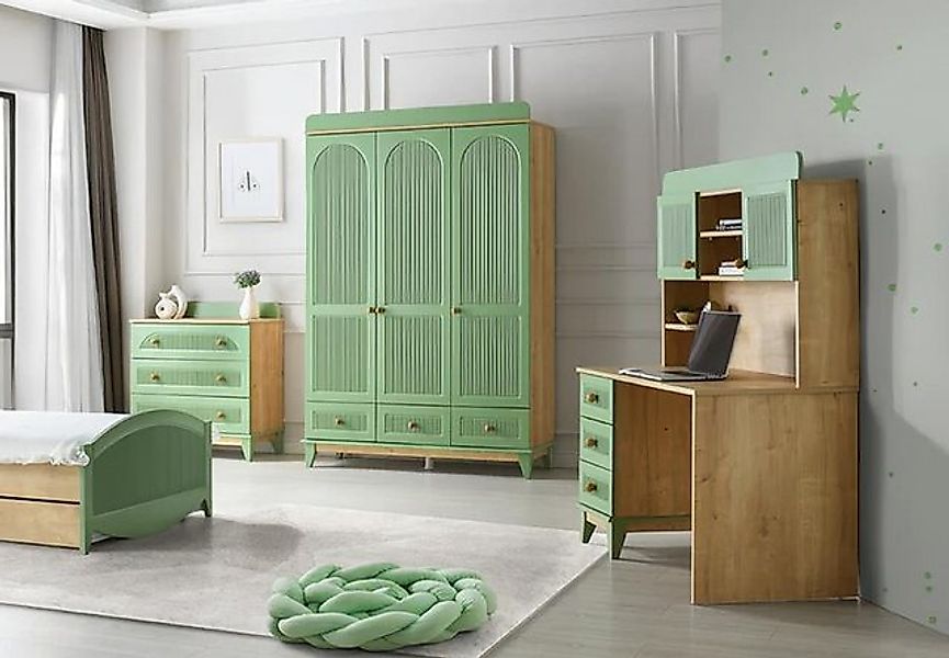 Xlmoebel Kleiderschrank Dreiteiliges Set für das Jugend- oder Kinderzimmer günstig online kaufen