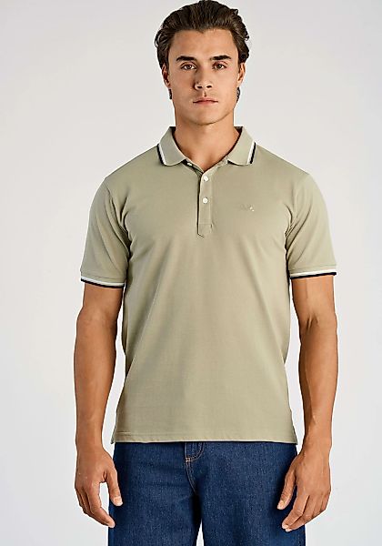 LINDBERGH Poloshirt mit Logo-Stickerei und abgesetzten Bündchen günstig online kaufen