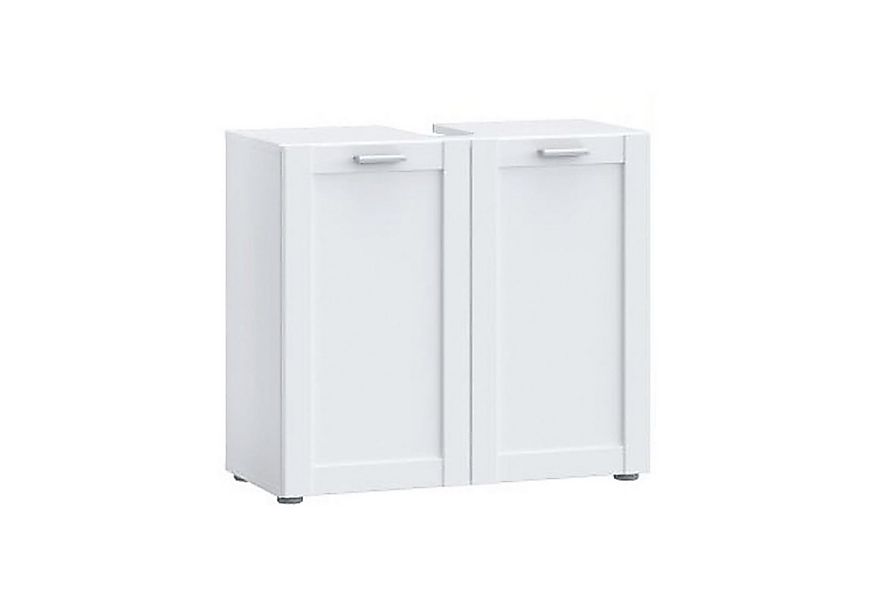 FORTE Waschbeckenunterschrank LOKKO, Weiß matt, 2 Türen, 1 Einlegeboden, B günstig online kaufen