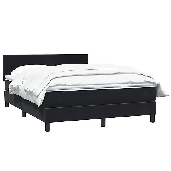 vidaXL Boxspringbett mit Matratze Schwarz 160x210 cm Samt 3316025 günstig online kaufen