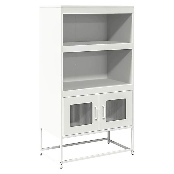vidaXL Highboard Weiß 68x39x123 cm Stahl 853373 günstig online kaufen
