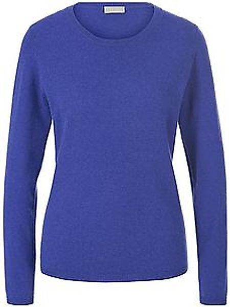 Rundhals-Pullover aus Schurwolle und Kaschmir Peter Hahn lila günstig online kaufen