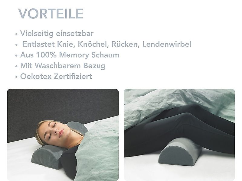 XDREAM Halbrolle ergonomisches Nackenkissen halbrund, Lagerungskissen, Funk günstig online kaufen
