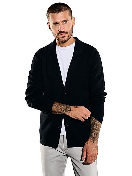 emilio adani Stricksakko emilio adani Herren Strick-Sakko regular, Schwarz günstig online kaufen