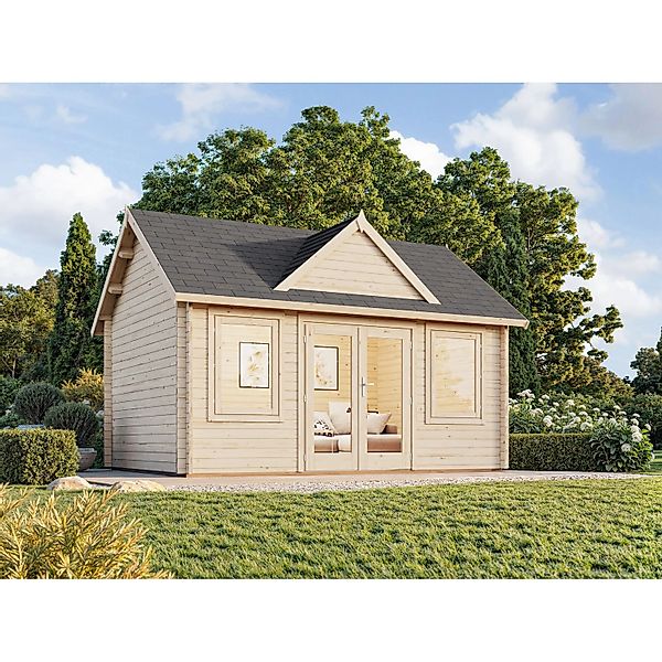 Palmako Gartenhaus Claudia 450 x 330 cm Lackiert Grau-Anthrazit FSC® günstig online kaufen