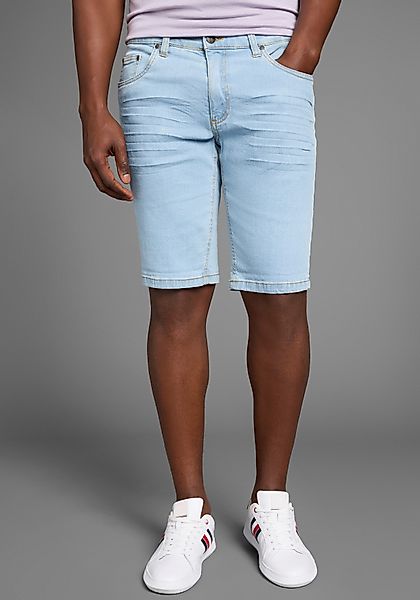 Arizona Jeansshorts gerader Schnitt, knieumspielende Länge, günstig online kaufen