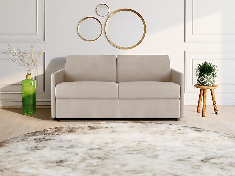 Schlafsofa 3-Sitzer - Liegefläche: 140 cm - Matratzenhöhe: 14 cm - Stoff - günstig online kaufen