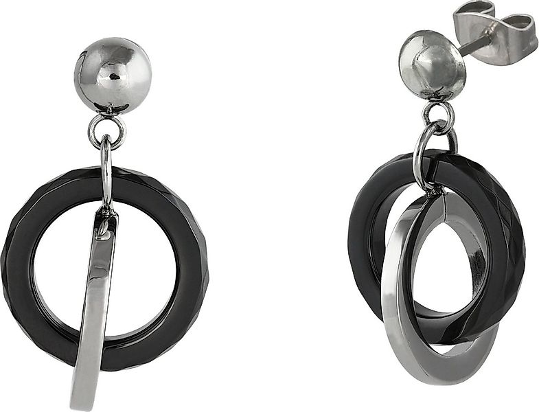 Amello Paar Ohrhänger Amello Ohrringe Edelstahl Keramik (Ohrhänger), Damen günstig online kaufen