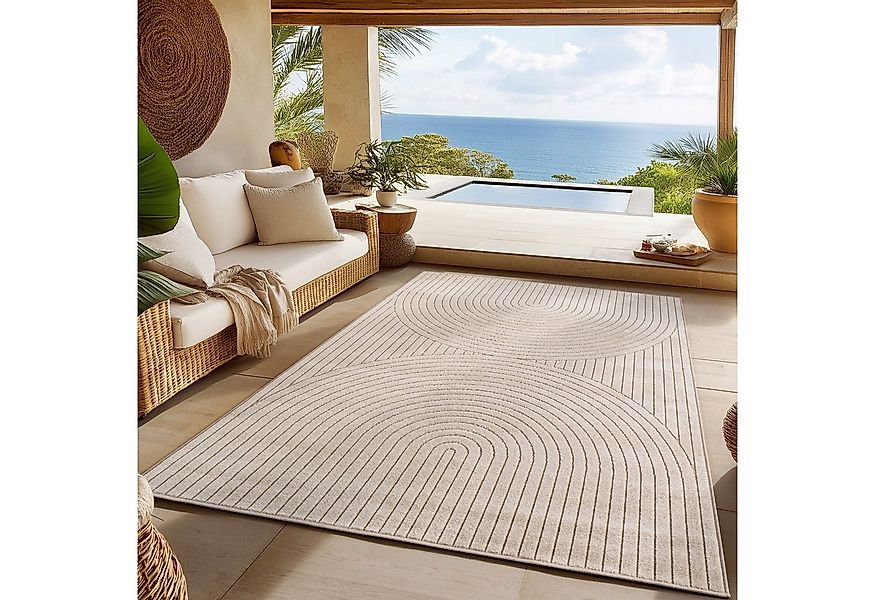 SIMPEX24 Outdoorteppich Skandinavischer 3D Design, Läufer, Höhe: 5 mm, Outd günstig online kaufen