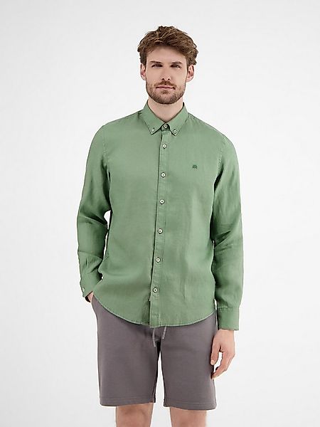 LERROS Langarmhemd Herrenhemd in Leinen-Baumwoll-Blend günstig online kaufen