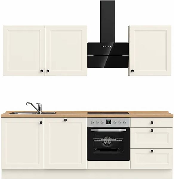 nobilia® Küchenzeile »"Cascada II"« vormontiert, Breite 240 cm, Ausrichtung günstig online kaufen