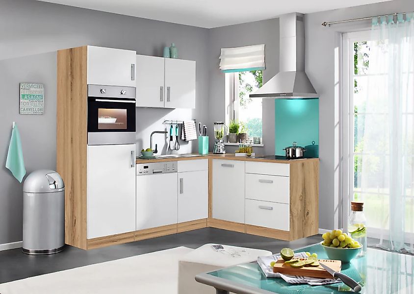 KOCHSTATION Winkelküche »KS-Toronto« Stellbreite 230x170 cm, mit E-Geräten günstig online kaufen