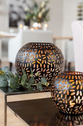 Fink Windlicht »DARIA« Kerzenhalter aus Eisen, pulverbeschichtet, mit Cut-O günstig online kaufen