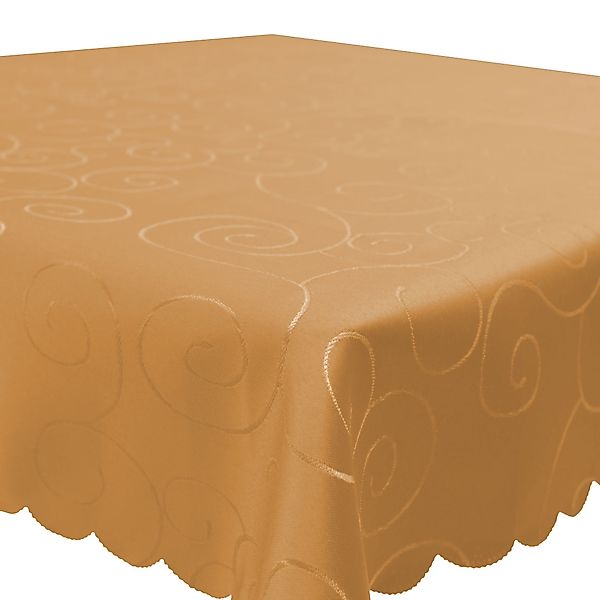 Haus und Deko Tischdecke Tischdecke Damast Ornamente eckig Circle Struktur günstig online kaufen