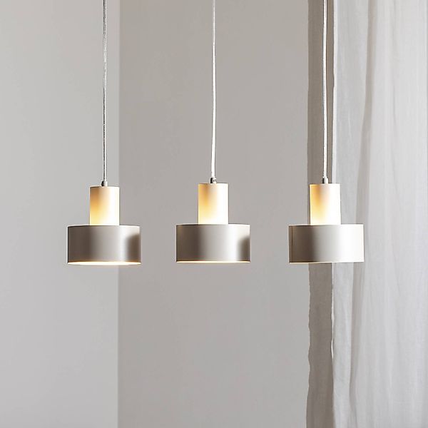 Hängeleuchte Rif 3, taupe, 3-flammig, linear, Stahl günstig online kaufen