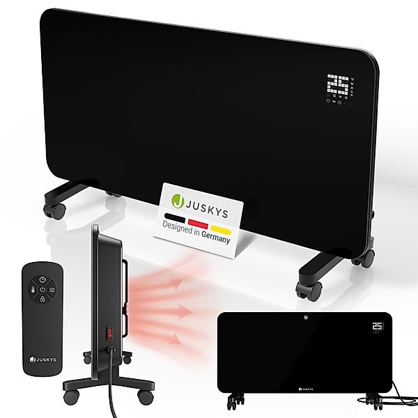 Juskys Konvektor Glasheizung, 2000 W, App-Steuerung günstig online kaufen