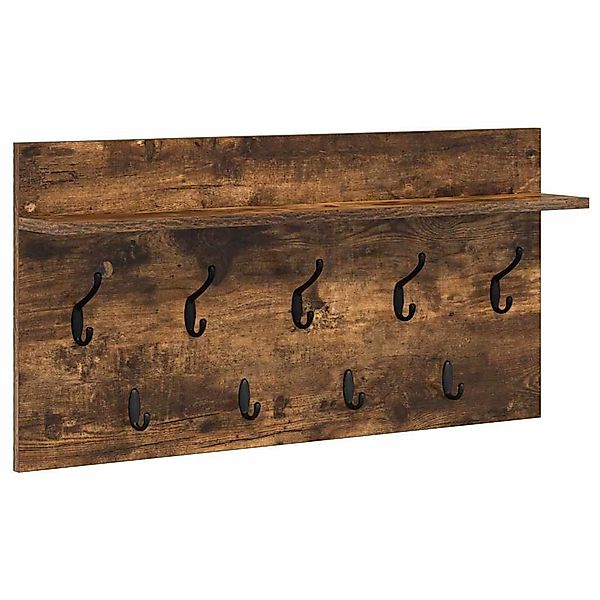 vidaXL Regal Wandmontierter Kleiderständer Räuchereiche 80 günstig online kaufen