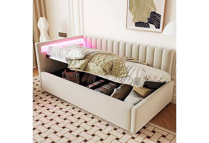 STILVORA Schlafsofa Polsterbett 90x200cm Tagesbett mit günstig online kaufen