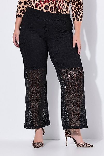 MIAMODA Funktionshose Spitzenhose gerades Bein Elastikbund günstig online kaufen