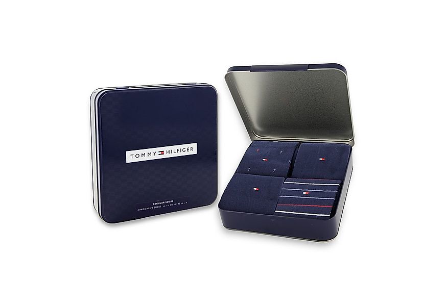 Tommy Hilfiger Socken TH MEN SOCK 4P TIN GIFTBOX (4er Pack) günstig online kaufen