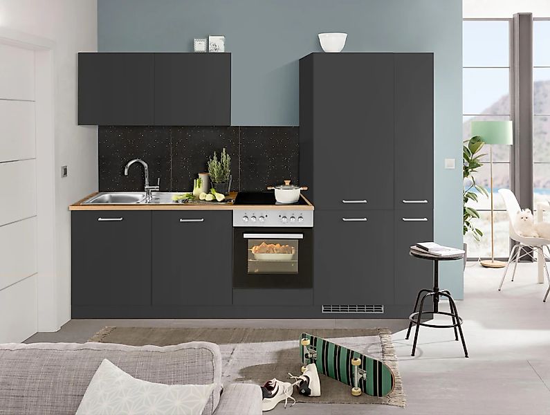 KOCHSTATION Küchenzeile »KS-Kehl« ohne E-Geräte, Breite 270 cm, für Kühl/Ge günstig online kaufen