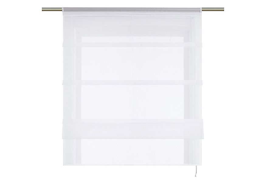 Joyswahl Raffrollo Oonagh, mit Stangendurchzug, Voile Uni, Bistrogardinen m günstig online kaufen