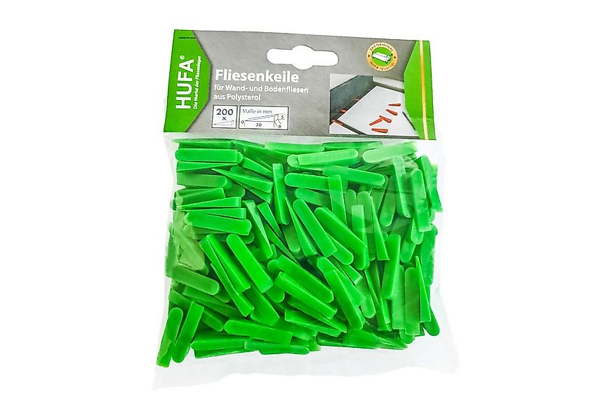 Hufa Fliesenkreuz Hufa Fliesenleger Kunststoff Fliesenkeile 200 Stück aus P günstig online kaufen