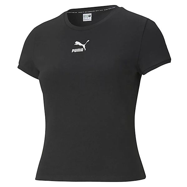 Puma Select Classics Fitted Kurzärmeliges T-shirt L Puma Black günstig online kaufen