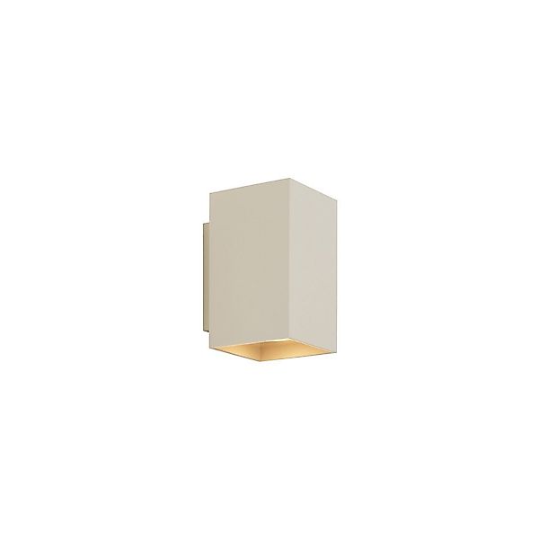 Qazqa Wandleuchte Sandy, ohne Leuchtmittel, GU10, Beige, Modern, Aluminium, günstig online kaufen