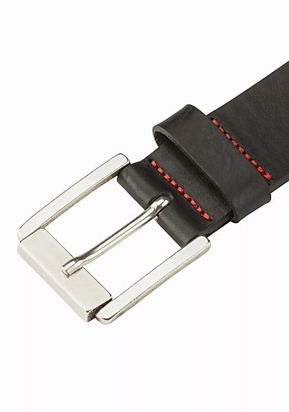 HUGO Ledergürtel Gaston_Sz35 mit roter Naht günstig online kaufen