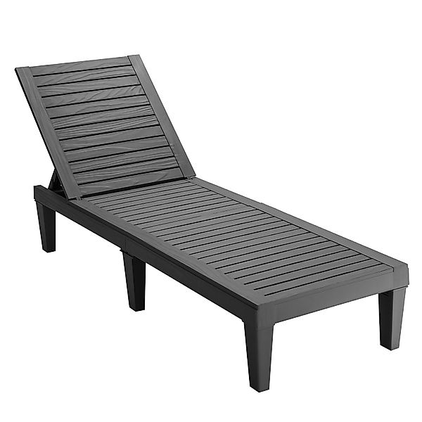 COSTWAY Gartenliege, wetterfest, 5-stufig Verstellbar, 180kg, günstig online kaufen