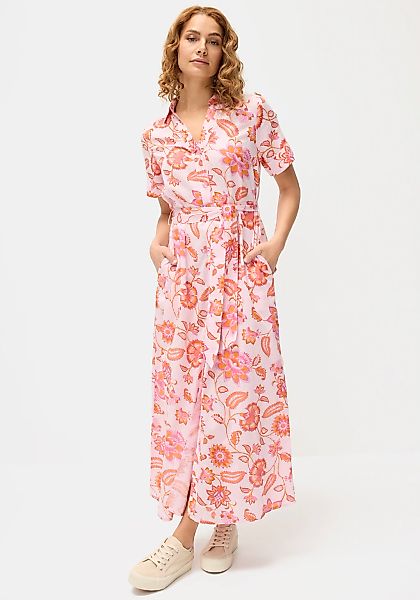 LASCANA Hemdblusenkleid, (mit Bindegürtel), aus Leinenmischgewebe, Seitenna günstig online kaufen
