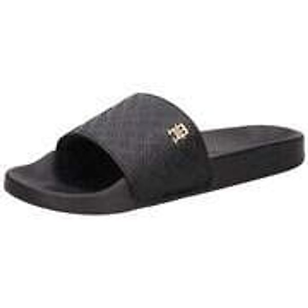 Tommy Hilfiger Th Monogram Poolslide Damen schwarz günstig online kaufen