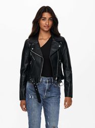 ONLY Lederimitatjacke "ONLVERA FAUX LEATHER BIKER CC OTW" mit Biker Details günstig online kaufen