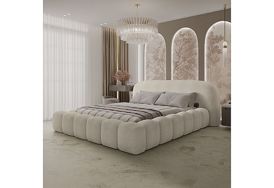 thematys Polsterbett ORLANDO - Cloud mit Bettkasten, Bouclé Bezug - 140x200 günstig online kaufen