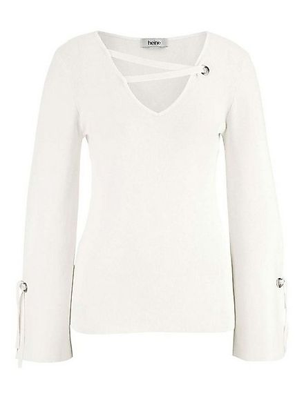 heine Troyer Heine Damen Feinstrickpullover, offwhite günstig online kaufen