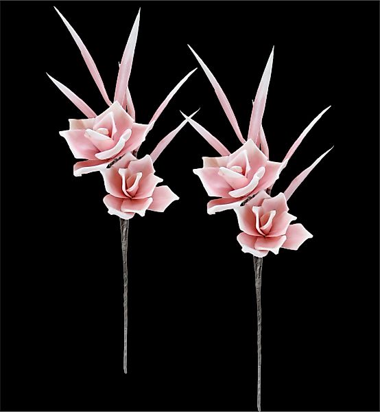 I.GE.A. Kunstblume "Softschaum-Rose", Rosenzweig günstig online kaufen