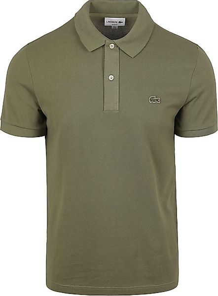 Lacoste Poloshirt Pique Olivgrun - Größe XL günstig online kaufen