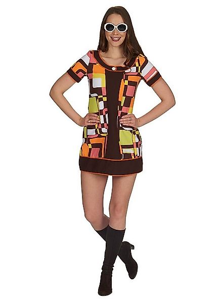 Metamorph Hippie-Kostüm 60er Retro Kleid - Fasching Hippie Kostüm Karneval, günstig online kaufen