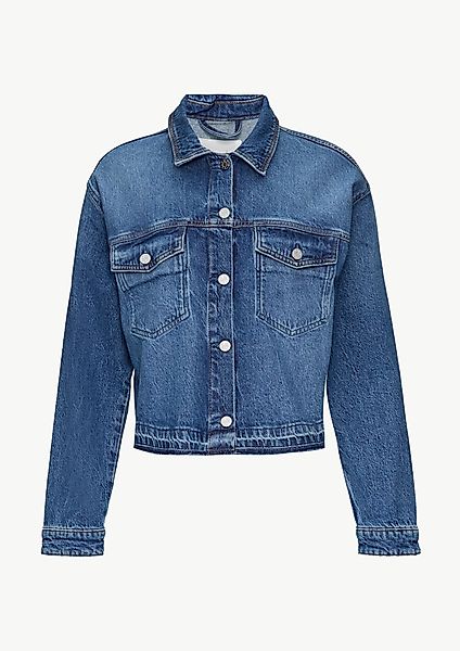 s.Oliver Funktionsjacke Oversized Jeansjacke mit offenem günstig online kaufen